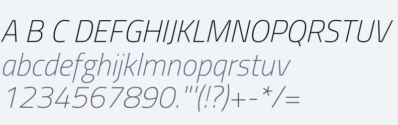 Titillium WebThin Italic V1