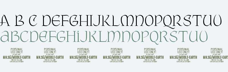 Middle Earth PERSONAL USE