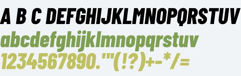 Barlow Condensed ExtraBold Italic