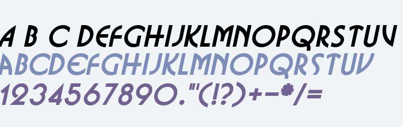 Busso Wide Italic