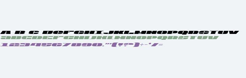 U.S.A. Expanded Italic