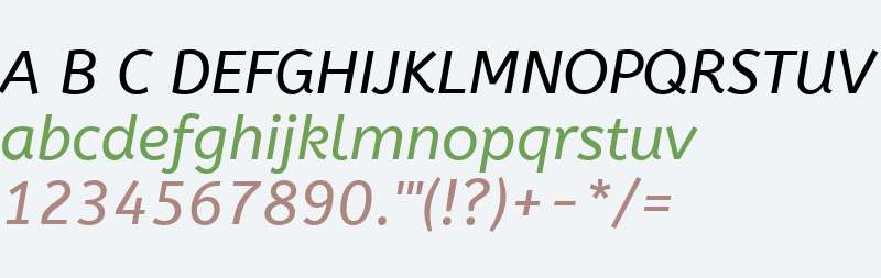 ABeeZee Italic