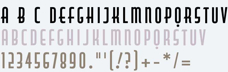 Capitol DemiBold Capitals