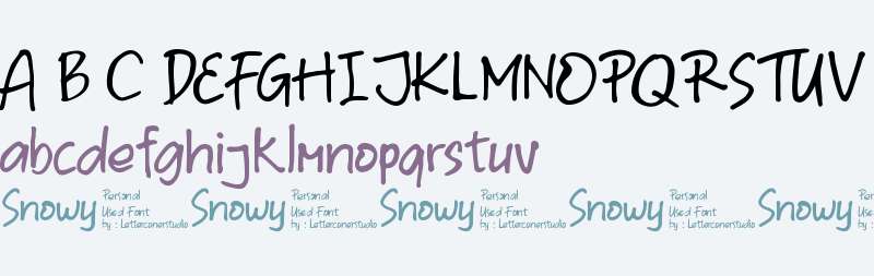 Snowy Free Personal Used