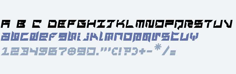 RayzorSharp Italic W00 Regular