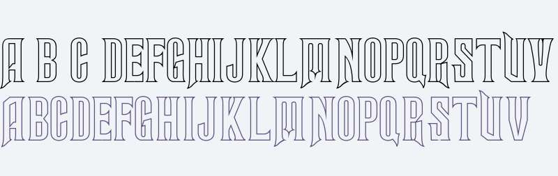 Wicked Font Hollow