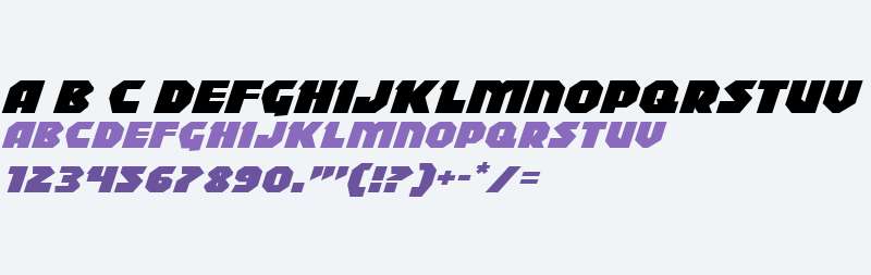 Blitzstrike Expanded Italic