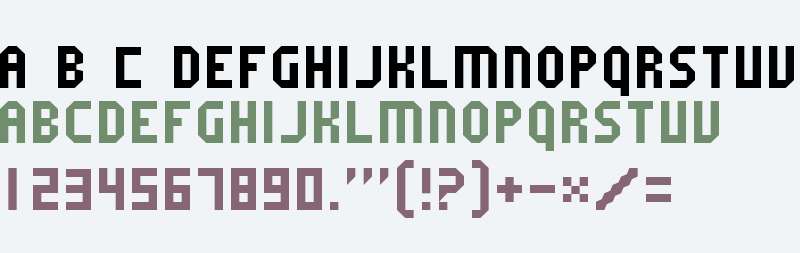 Fruity microfont