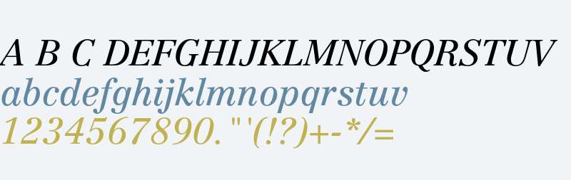 12 Linotype Centennial* 56 Italic 13633