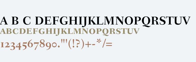 Fairfield LH 75 Bold Small Caps & Old Style Figures