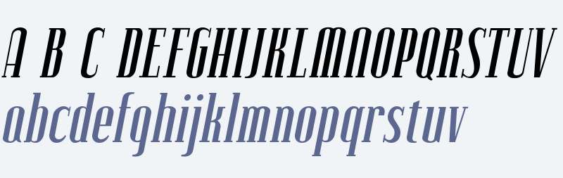 Lexave W01 Italic