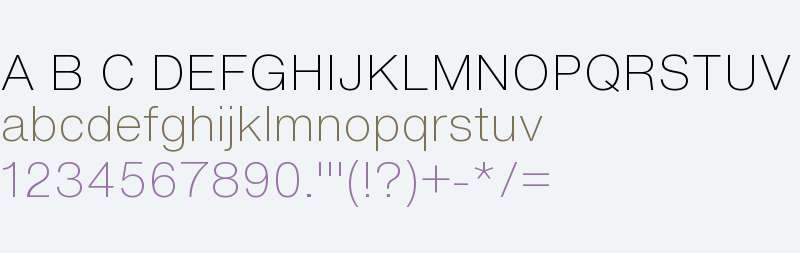 HelveticaNowTextW01-XLight