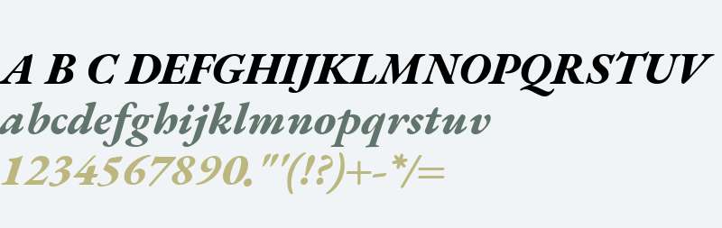 EB Garamond ExtraBold Italic