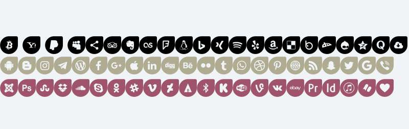 Icons Social Media 12