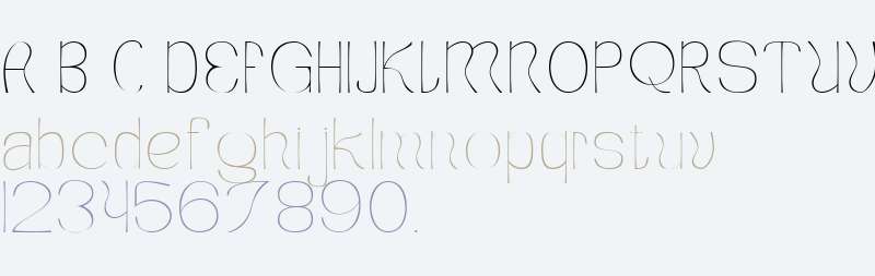 font 92 Thin