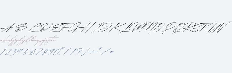 Qalisha Signature Script Italic