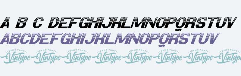 Retro Race Demo Italic