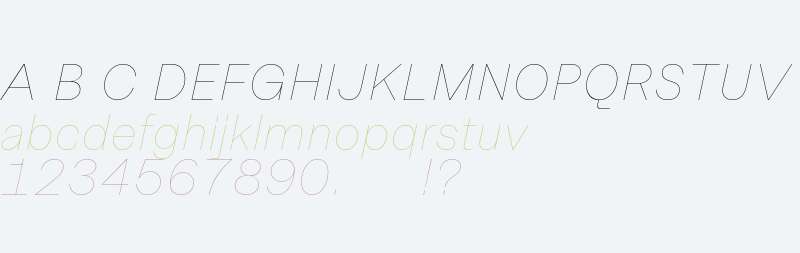 Allrounder Grotesk Test Air Italic