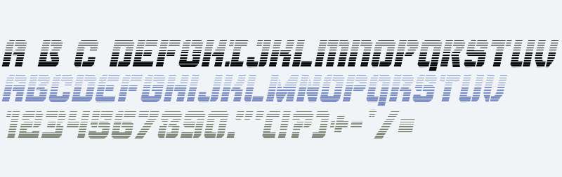 Thunder Trooper Gradient Italic
