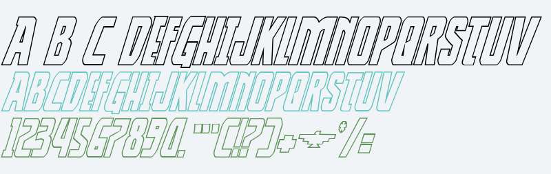 Thunder-Hawk Shadow Italic