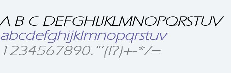 Eric Lite Extended BoldItalic