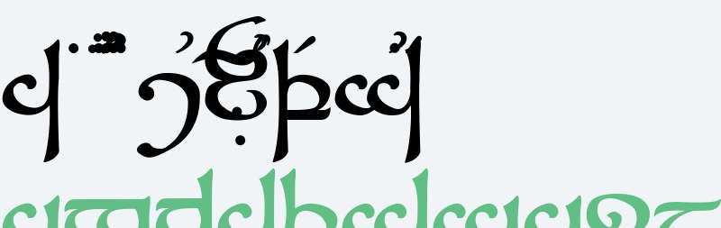 Tengwar Sindarin