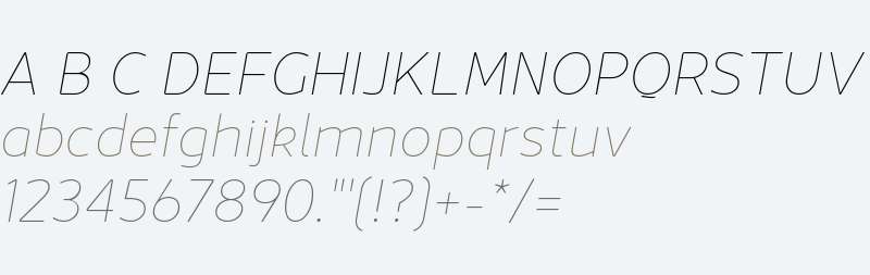 JanoSansPro-ThinItalic