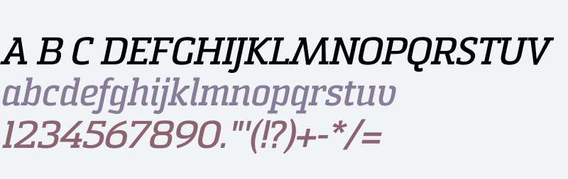 Sommet Slab W01 Bold Italic