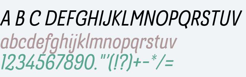 Barcis W01 Cond Medium Italic