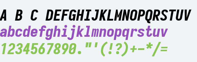 Iosevka Heavy Oblique