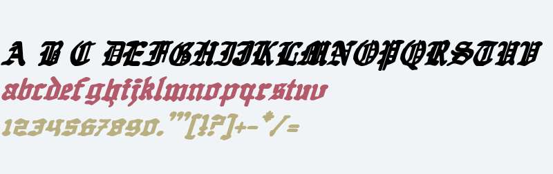 Quest Knight Italic