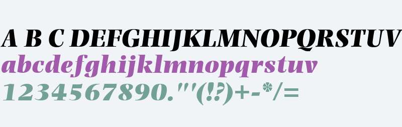 Photina MT W04 UltraBold Italic