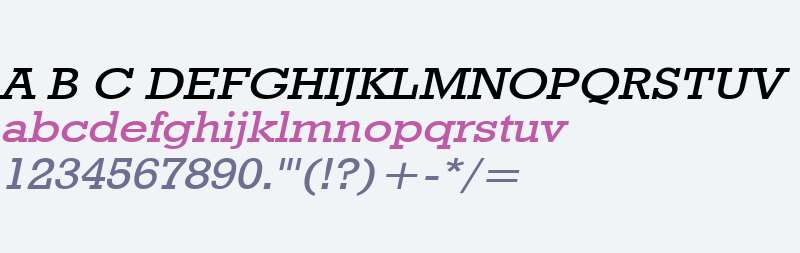 Geo 986 Wide Italic
