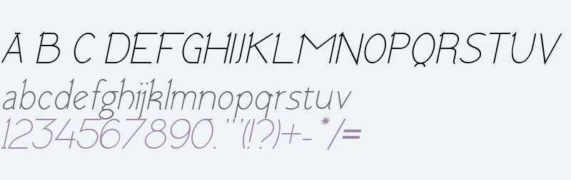 Tomsk Italic