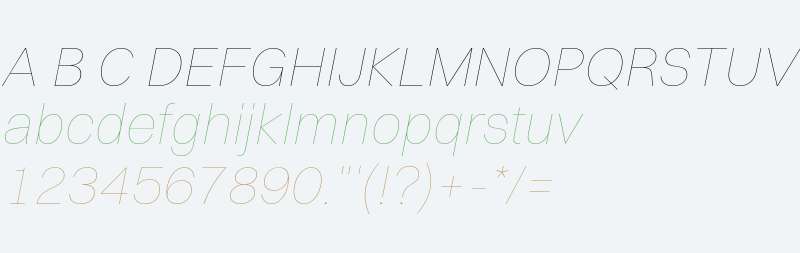 Switzer Thin Italic