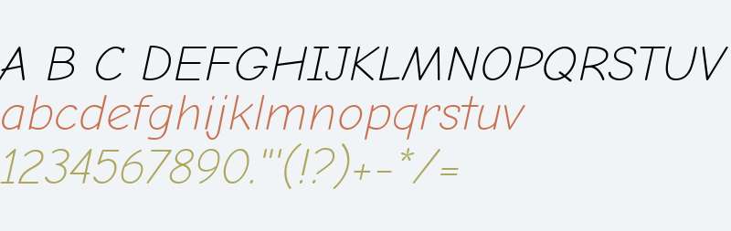 Comic Neue Light Italic