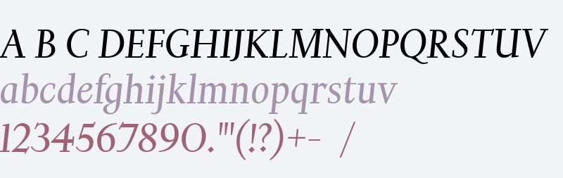 Kessler Text W Italic