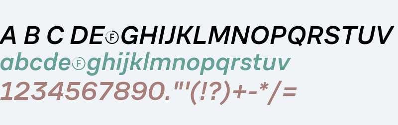 CoFo Sans Medium Italic