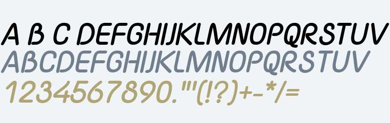 Yaahowu Thick Italic Italic