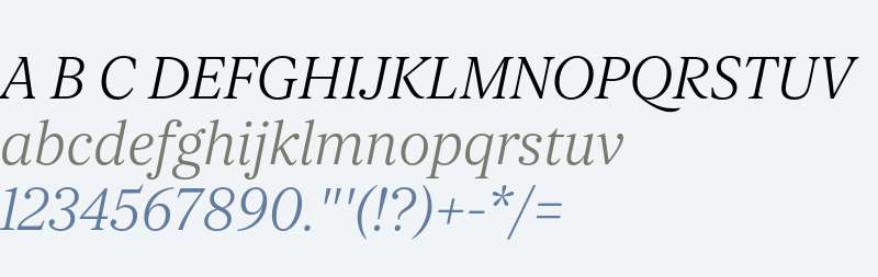 Orbikular Light Italic