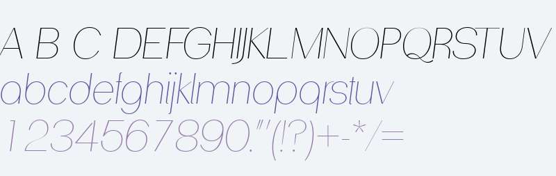 PassionSansPDab-HairlineItalic