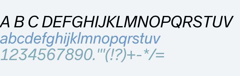 Nordnet Sans Mono Regular Italic