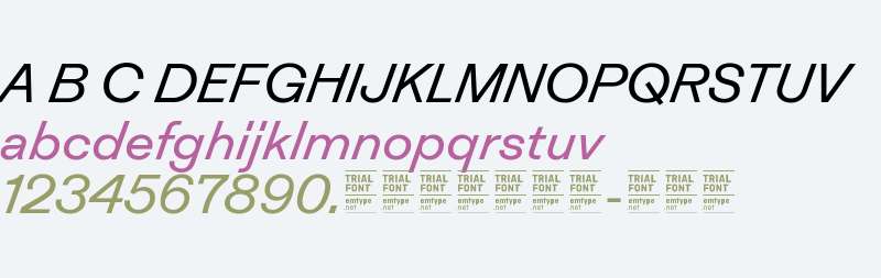 Inklination TRIAL Regular Italic 2