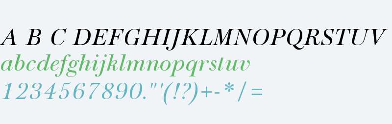 Ruskin W00 Italic