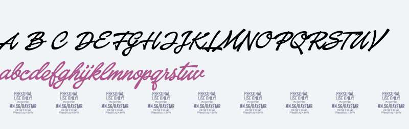 Baystar Script PERSONAL USE ONLY Medium