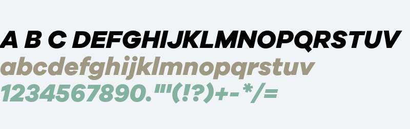 Galano Grotesque ExtraBold Italic
