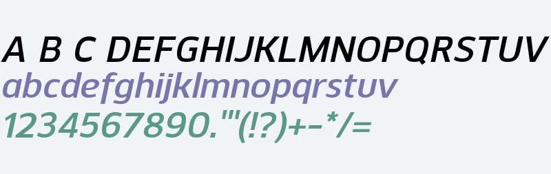 Kobern W00 DemiBold Italic