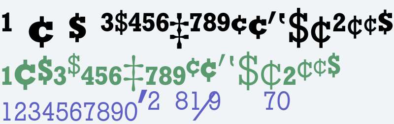 Rockwell* MONOTYPE Fractions