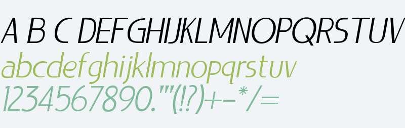 LIEUR Light Italic