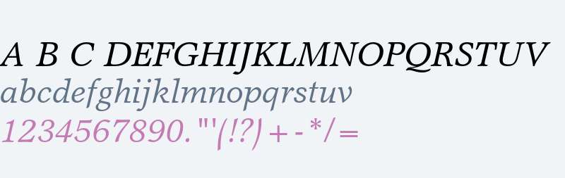Garth Graphic Std Italic